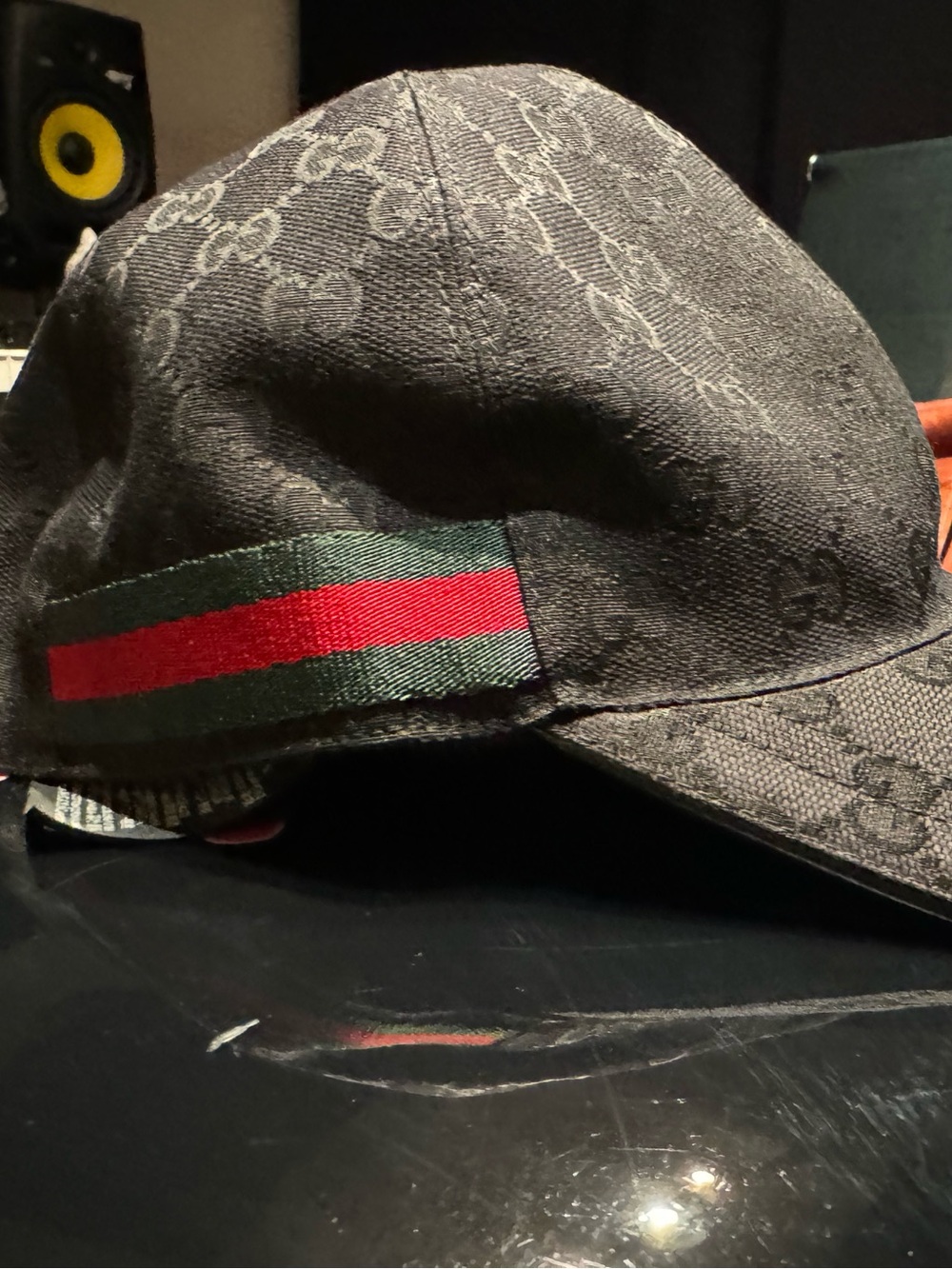 Gucci Men's Navy Black Sweater Label Detail